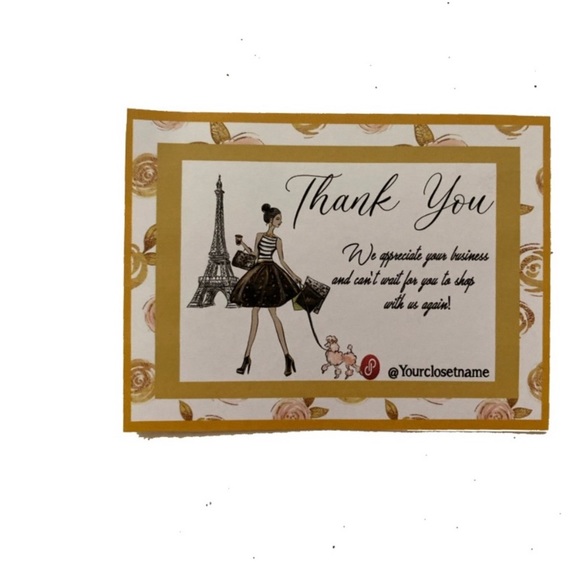 NEW 4X6 Thank You Card For Small Business and Packaging Orders - Picture 2 of 4